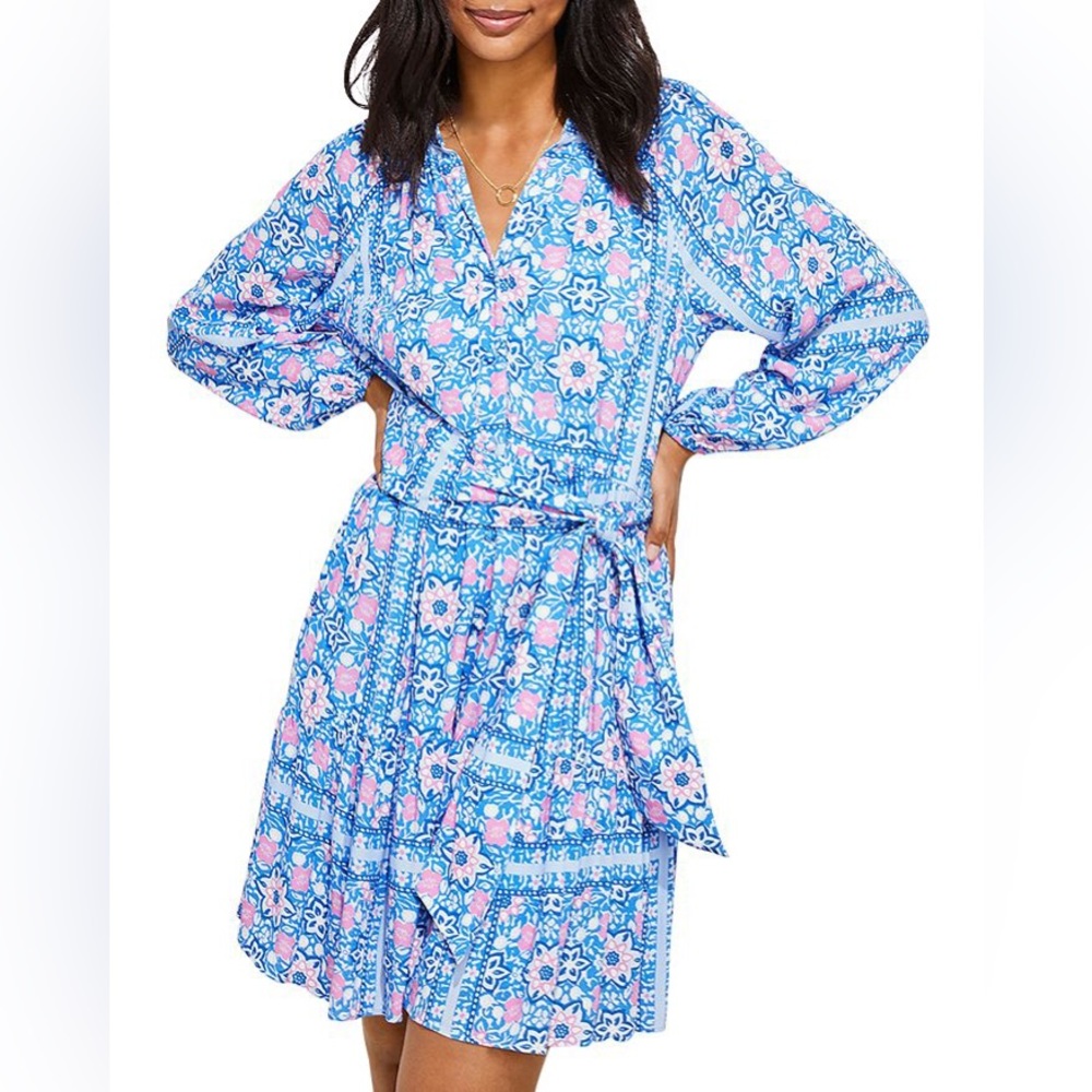 Vineyard Vines “Bloom” Scarf print dress